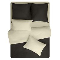 КПБ Евро сатин 50*70см+70*70см однотонный CAPPUCCINO Amore Mio Euro BZ QR Spo