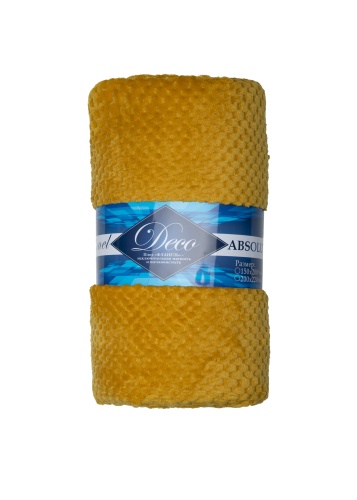 Плед 200*220см фланель ЖЕЛТЫЙ Absolute FF FNJq Y 2022 15-1050