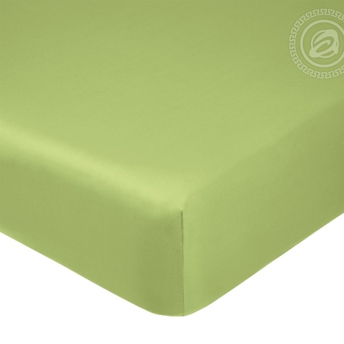 Простыня на резинке 140*200см борт 20см сатин ОЛИВА Арт Постель