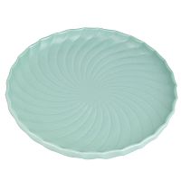 Блюдо из фарфора 26см FRESH TASTE GREEN круглое Nouvelle Home 1730273