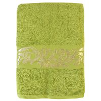 Полотенце махровое 50*85см ЗОЛОТАЯ ОСЕНЬ 400г/м2 фисташка Al-Teks