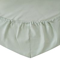 Простыня на резинке 180*200см борт 30см сатин WILD мятный Tkano
