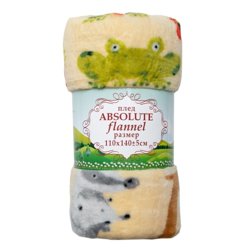 Плед 110*140см фланель ЛЕСНЫЕ ЖИТЕЛИ Absolute TF FN 914 1114