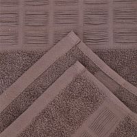 Полотенце махровое 50*85см ВИНТАЖ 420г/м2 коричневый Al-Teks