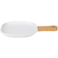 Блюдо из фарфора 28,5*18,5см NATIVE квадратное с ручкой Lefard 761-085