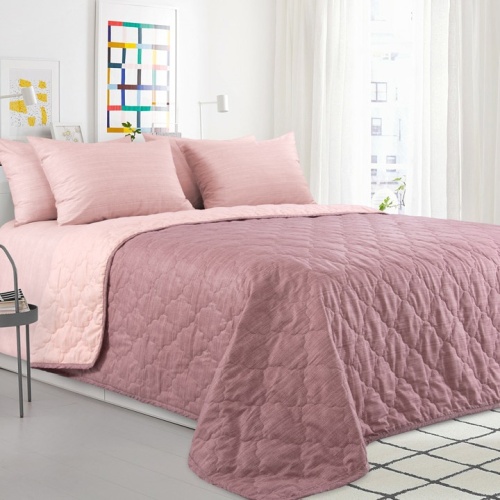 Покрывало 210*220см перкаль ЦВЕТУЩИЙ МИНДАЛЬ Текс Дизайн П220210