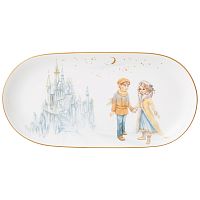 Блюдо из фарфора 20,5см СНЕЖНАЯ КОРОЛЕВА овальное Lefard 590-547