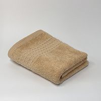 Полотенце махровое 70*130см МОХИТО 420г/м2 бежевый Он и Она