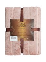 Плед 200*220см мех Полосы РОЗОВЫЙ Texrepublic TCH KS PI4 2022 14-1310
