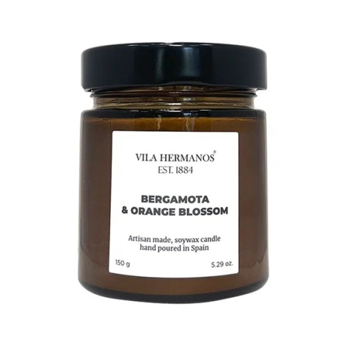 Аромасвеча в банке 150г APOTHECARY BERGAMOT&ORANGE BLOSSOM Vila Hermanos