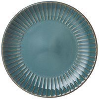 Тарелка десертная керамика 19,7см STRIPE COLLECTION лазурно-синий Lefard 191-232