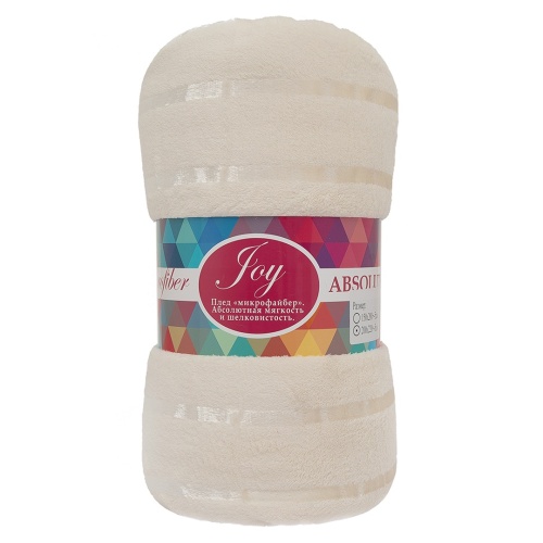 Плед 200*220см микрофайбер МОЛОЧНЫЙ Absolute TF MFS ML1 2022 11-0604