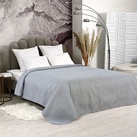 Покрывало 215*220см ультрастеп СЕРЕБРИСТЫЙ Арт Постель