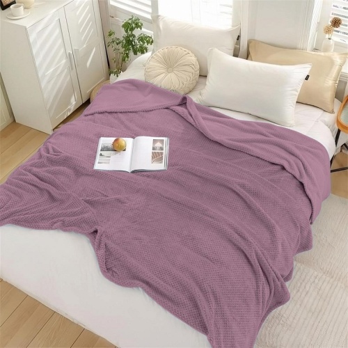 Плед 180*200см велсофт ПИНОЛИ сухая роза Vse Doma