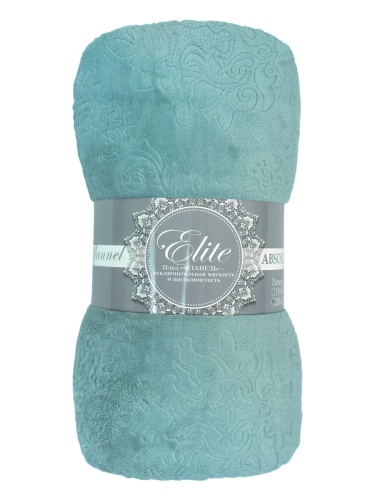 Плед 200*220см фланель D-Дамаск ЗЕЛЕНЫЙ Absolute TF FNE GR3 2022 16-5907