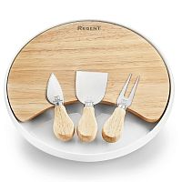 Набор для сыра 5пр FORMAGGIO (блюдо+доска+вилка+2 ножа) Regent 93-FG-S-11