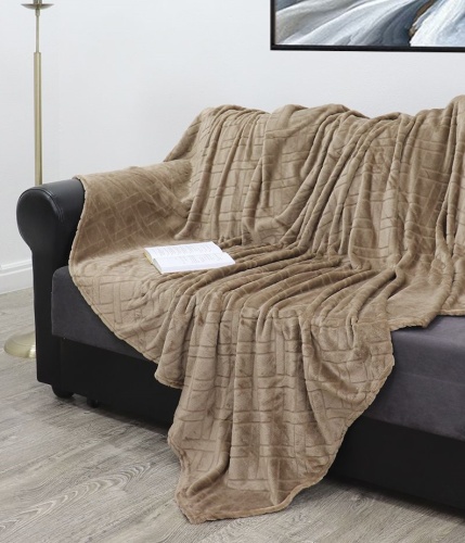 Плед 200*220см фланель W-Плетенка КАКАО Absolute TF FNC CO 2022 17-1418 Плед 200*220см фланель W-Плетенка КАКАО Absolute TF FNC CO 2022 17-1418