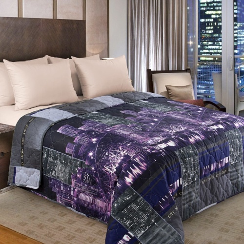 Покрывало 210*260см бязь СИТИ-2 сирень Текс Дизайн Б260210