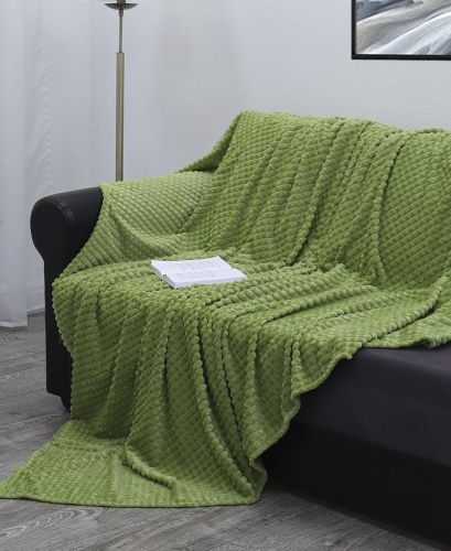 Плед 150*200см фланель ЗЕЛЕНЫЙ Absolute FF FNJq GR3 1520 15-0326