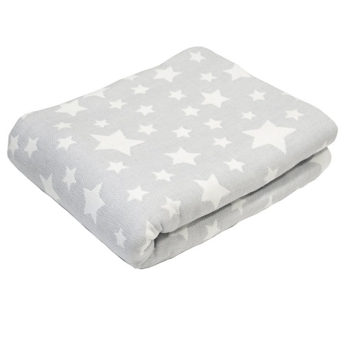 Плед 140*200см жаккард ЗВЕЗДЫ серый Votex Home