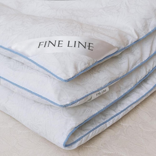 Одеяло Евро Лебяжий пух Полиэстер облегченное Fine Line фото 3