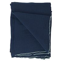 Покрывало 230*250см хлопок ESSENTIAL темно-синий Tkano