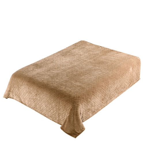 Плед 200*220см фланель W-Плетенка СЕРО-БЕЖЕВЫЙ Absolute TF FNC BE-GY1 2022