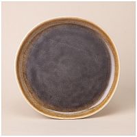 Тарелка десертная керамика 20,8см VERONA КОРИЧНЕВЫЙ Lefard 191-297