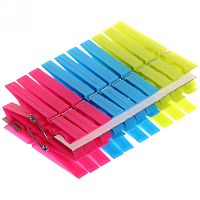 Прищепки бельевые 20шт СЕЛФИ пластик. 80С Велес