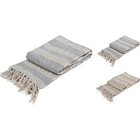 Плед 130*170см хлопок H&S ПОЛОСКИ (короткие) 2 цвета Купман A35821740