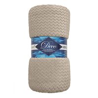 Плед 200*220см фланель S-Змейка БЕЖЕВЫЙ Absolute TF FNJ BE13 005/2022 NC