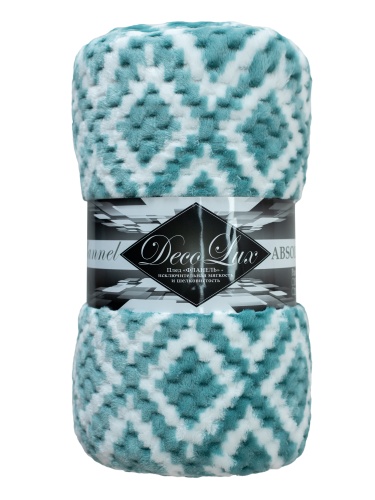 Плед 200*220см фланель ЗЕЛЕНЫЙ Absolute TF FNJp GR2 ME4 2022 15-5210