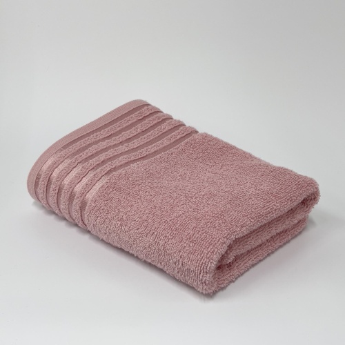 Полотенце махровое 50*90см ГАРМОНИЯ 400г/м2 дымчатая роза Он и Она