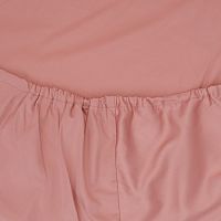 Простыня на резинке 180*200см борт 30см сатин ESSENTIAL темно-розовый Tkano