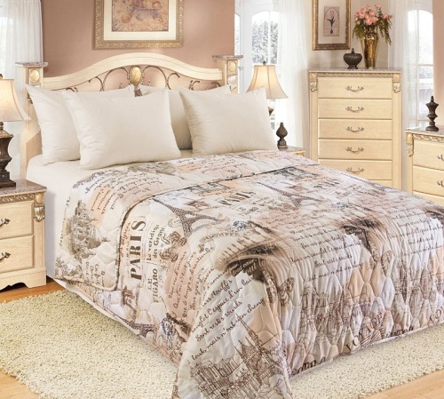 Покрывало 200*210см бязь ВОЯЖ-4 коричневый Текс Дизайн Б200210