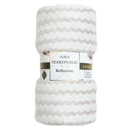 Плед 150*200см фланель СЕРЫЙ Absolute TF FNAC GY8 036/1520 NC