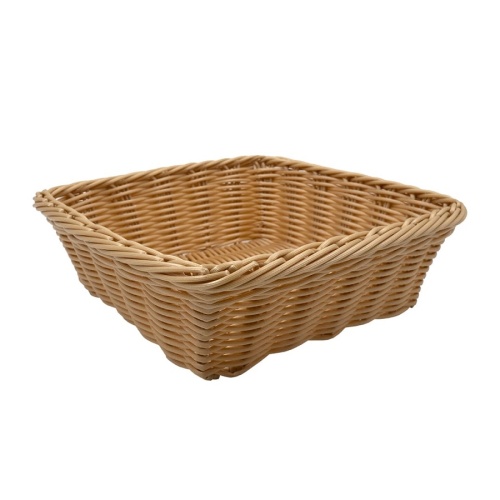 Корзина для фруктов 24*24*7,5см ПОЛИРОТАНГ бежевый Магамакс Zong-18