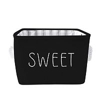 Корзина для хранения 24*24*19см SWEET черный Магамакс LIS-46M