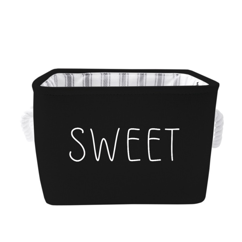 Корзина для хранения 24*24*19см SWEET черный Магамакс LIS-46M