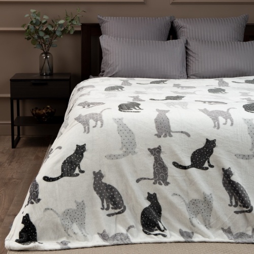 Плед 200*220см фланель КОТЫ Absolute TF FN F124 a2022