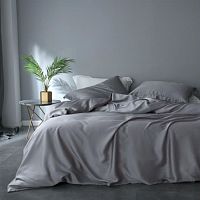 КПБ 2,0сп (европростыня) тенсель 50*70см однотонный МЕРЦАНИЕ Хлопковый Рай