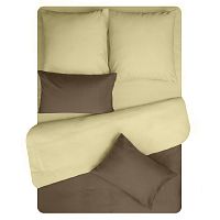 КПБ Евро сатин 50*70см+70*70см однотонный PRALINE Amore Mio Euro BZ QR Spo