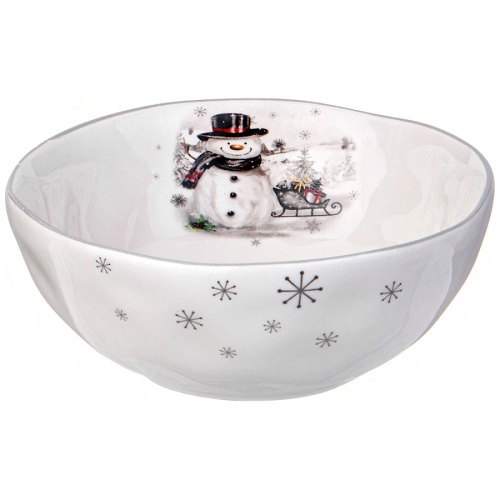 Салатник керамика 12,5см С НОВЫМ ГОДОМ СНЕГОВИК Agness 358-2249 Салатник керамика 12,5см С НОВЫМ ГОДОМ СНЕГОВИК Agness 358-2249