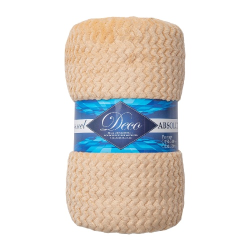 Плед 200*220см фланель S-Змейка БЕЖЕВЫЙ Absolute TF FNJ BE 2022 Плед 200*220см фланель S-Змейка БЕЖЕВЫЙ Absolute TF FNJ BE 2022