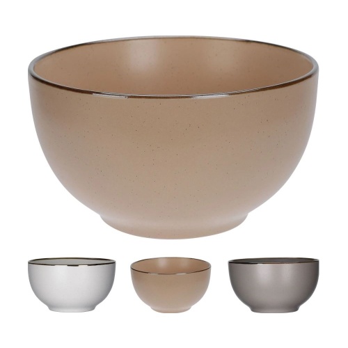 Уценка Салатник керамика 13,8см ЗОЛОТОЙ ОБОД 3 цвета Купман Q75102480