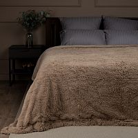 Плед 160*220см мех СЕРО-БЕЖЕВЫЙ Buenas Noches TF F072BE-GY1 1622 ДВ 16-1320