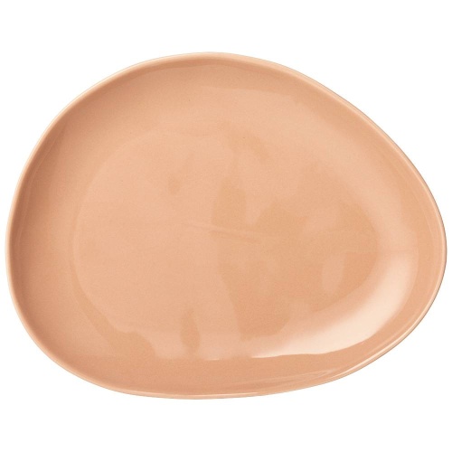 Тарелка десертная фарфор 19*25см MEADOW пудровый Bronco 474-151