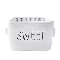 Корзина декоративная 24*24*19см SWEET белый Магамакс LIS-45M