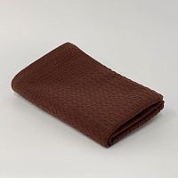 Полотенце вафельное 70*145см ДЕМЕТРА 220г/м2 пряный шоколад Он и Она