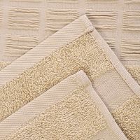 Полотенце махровое 50*85см ВИНТАЖ 420г/м2 бежевый Al-Teks